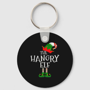 Funny The Hangry Elf Matching Family Group Gift Ch Key Ring