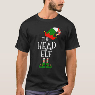Funny The Head Elf Matching Family Group Christmas T-Shirt