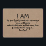 Funny the Kind of Girl Bridesmaid Proposal Card<br><div class="desc">"Will you be my Maid of honour?" Funny proposal cards. Feel free to change "Maid of honour to "Matron of honour" or "Bridesmaid".</div>