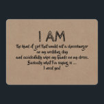Funny the Kind of Girl Bridesmaid Proposal Card<br><div class="desc">"Will you be my Maid of honour?" Funny proposal cards. Feel free to change "Maid of honour to "Matron of honour" or "Bridesmaid".</div>