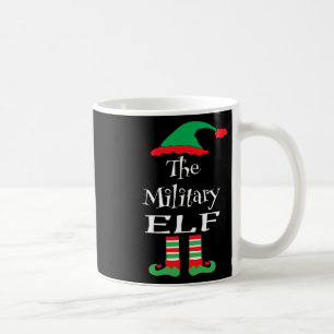 Funny The Military Elf Xmas Family Matching Women Coffee Mug