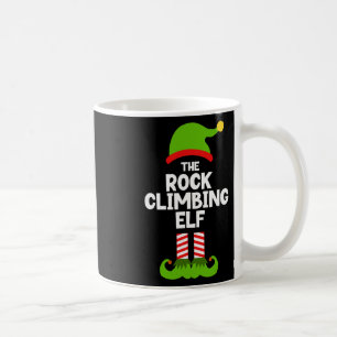 Funny The Rock Climbing Elf Xmas Christmas Climber Coffee Mug