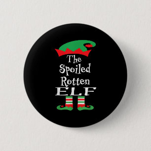 Funny The Siled Rotten Elf Shirt Christmas Matchin 6 Cm Round Badge
