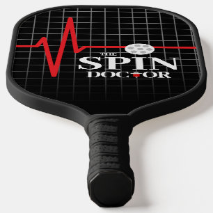 Funny The Spin Doctor Syringe Heartbeat Chart Pickleball Paddle