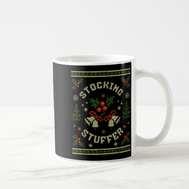 Funny The Stocking Stocking Stuffer Matching Coupl Coffee Mug (Right)