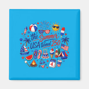 Funny The Summer Usa Turns 250 1776-2026 4th Of Magnet