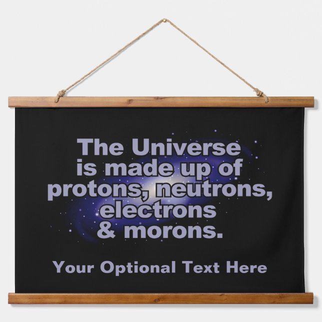 Funny "The Universe" custom text Hanging Tapestry (Front)