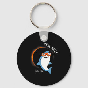 Funny The White Shark Looking Total Solar Key Ring