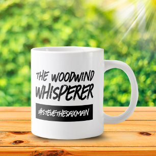 Funny The Woodwind Whisperer Hashtag Name Large Coffee Mug