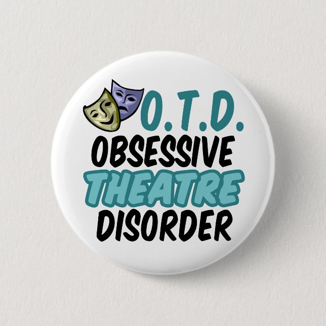 Funny Theatre 6 Cm Round Badge (Front)