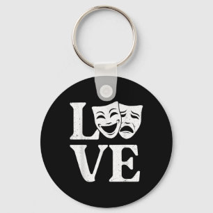 Funny Theatre Art For Men Women Theatre Acting Lov Key Ring