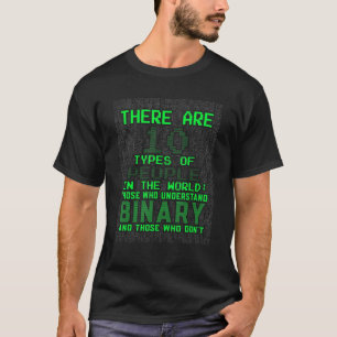 Funny There Are 10 Types Of People Binary Coding T-Shirt
