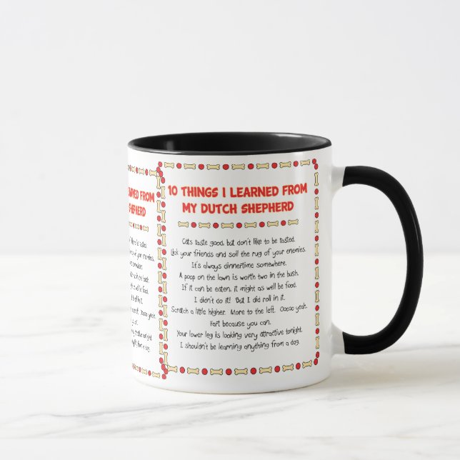 Funny Things I Learned From My Dutch Shepherd Mug (Right)