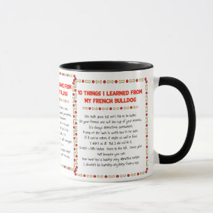 Funny Things I Learned From My French Bulldog Mug