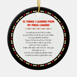 Funny Things I Learned From My Presa Canario Ceramic Ornament