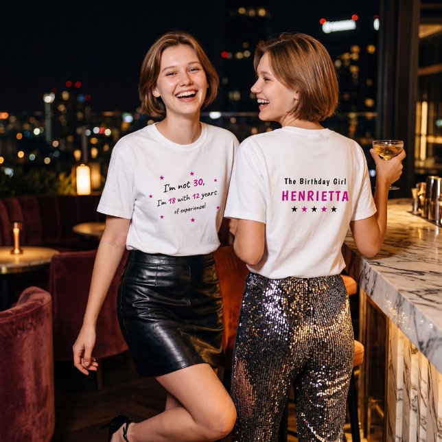 Funny Thirty Birthday Retro Statement T-Shirt (Creator Uploaded)