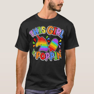 Funny This Girl Is Poppin Cool Fidget Shape Pop It T-Shirt