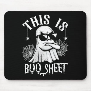 Funny This Is Boo Sheet Ghost Lazy Halloween Men W Mouse Pad