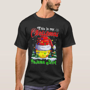 Funny This Is My Christmas Lacrosse Pajama Xmas Li T-Shirt