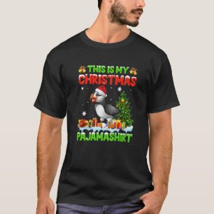 Funny This Is My Christmas Pajama Puffin Christmas T-Shirt