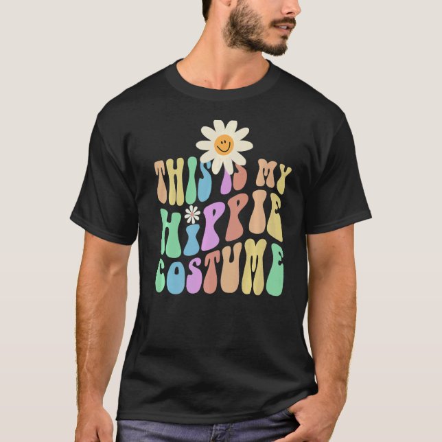 Funny THIS IS MY HIPPIE Costume Groovy Hipster Pre T-Shirt (Front)