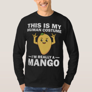 Funny This Is My Human Costume Mango Fruit Lover M T-Shirt