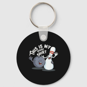 Funny This Is My Spare Bowling Game Gift For Men W Key Ring