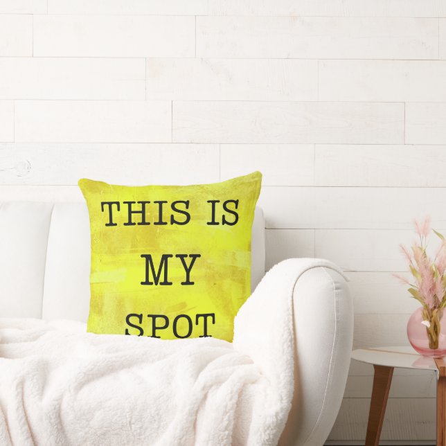 Funny This is My Spot Fun Gift for Dad Cushion (Couch)