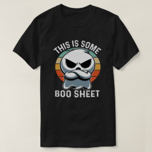 Funny This Is Some Boo Sheet Ghost Retro Hallowee T-Shirt