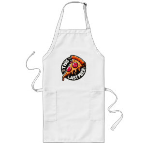 Funny This is the last Slice of Pizza Long Apron