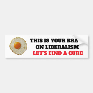 Funny This Is Your Brain Bumper Sticker
