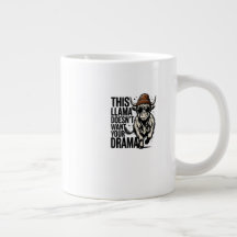Funny "This Llama Doesn't Want Your Drama" T-Shirt
