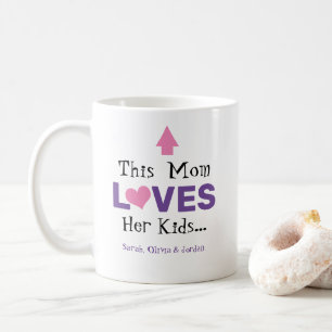 Funny This Mum Mummy Loves Her Kids Coffee Mug