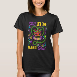 Funny This Rn Loves Mardi Gras Crawfish Carnival P T-Shirt