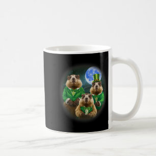 Funny Three Groundhog Moon 3 Groundhog Head St Pat Coffee Mug