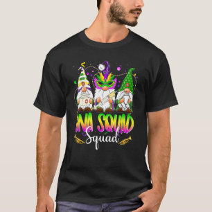 Funny Three Nordic Gnomes Cna Squad Mardi Gras Car T-Shirt