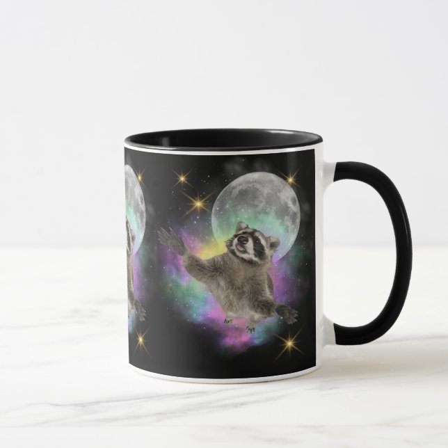 Funny Three Raccoons Mug (Right)
