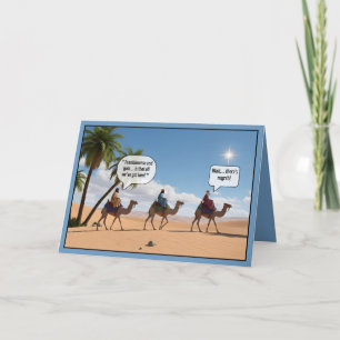 Funny Three Wise Men Christmas Card