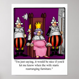 Funny Throne Room Humour Poster