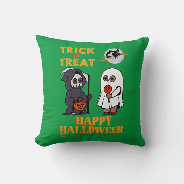funny throw pillow  "HALLOWEEN 1" (Front)