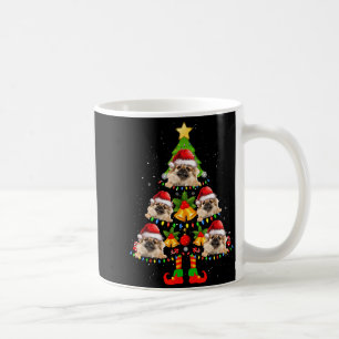 Funny Tibetan Spaniel Christmas Lights Tree Dog Lo Coffee Mug