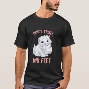 Funny Tickling Camp Tickle Master Cute Kitty Cat L T-Shirt