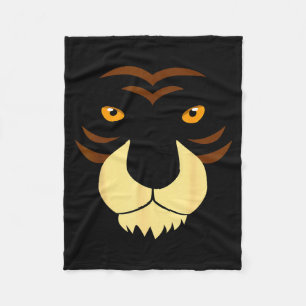 Funny Tiger Face Easy Animal Halloween Costume Fleece Blanket