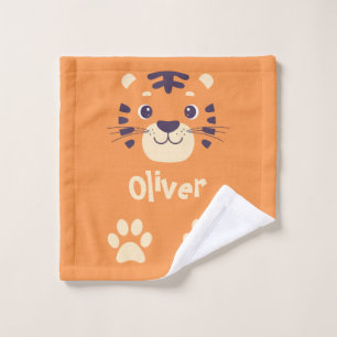Funny Tiger Face Wash Cloth