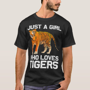 Funny Tiger Girl Design Kids Women Mum Tiger Love T-Shirt