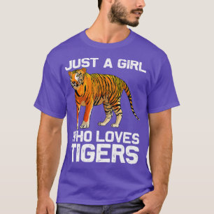 Funny Tiger Girl Design Kids Women Mum Tiger Love T-Shirt