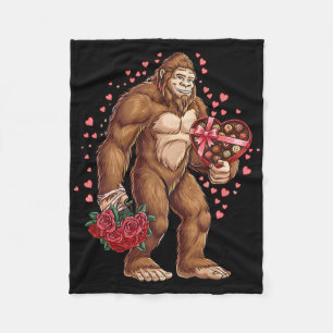 Funny Tiger Valentine's Day Tees Heart Animals Lov Fleece Blanket
