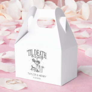 Funny Till Death Do Us Party Wedding Favour Boxes