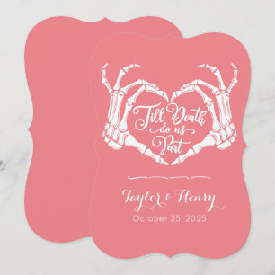 Funny Till Death Do Us Party Wedding Invitations