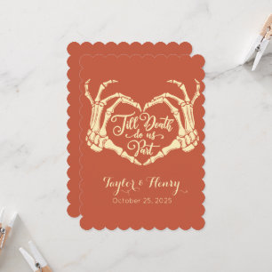 Funny Till Death Do Us Party Wedding Invitations